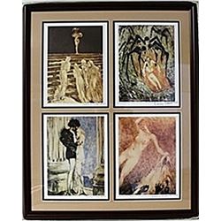 Framed 4-in-1 Louis Icart Lithographs (144E-EK)