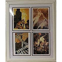 Framed 4-in-1 Louis Icart Lithographs (146E-EK)