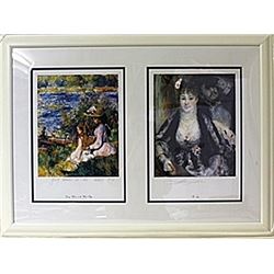 Framed 2-in-1 Pierre-Auguste Renoir Lithographs (147E-EK)