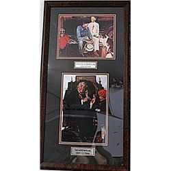 Framed 2-in-1 Norman Rockwell Lithographs (151E-EK)