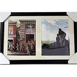Framed 2-in-1 Norman Rockwell Lithographs (153E-EK)