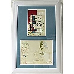 Framed 2-in-1 Picasso Lithographs (154E-EK)