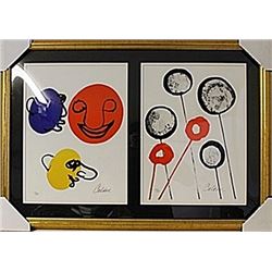 Framed 2-in-1 Caldder Lithographs (157E-EK)