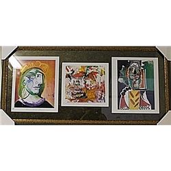 Framed 3-in-1 Picasso Lithographs (164E-EK)