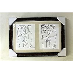Framed 2-in-1 Picasso Lithographs (167E-EK)