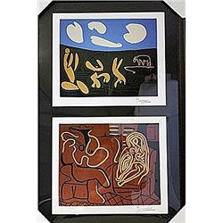 Framed 2-in-1 Picasso Lithographs (168E-EK)