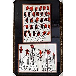 Framed 2-in-1 Caldder Lithographs (172E-EK)