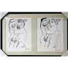 Image 1 : Framed 2-in-1 Picasso Lithographs (176E-EK)