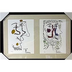 Framed 2-in-1 Picasso Lithographs (178E-EK)