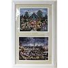 Image 1 : Framed 2-in-1  JWScott Lithographs (183E-EK)