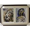Image 1 : Framed 2-in-1 Picasso Lithographs (184E-EK)