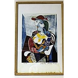 Framed Picasso Lithograph (186E-EK)