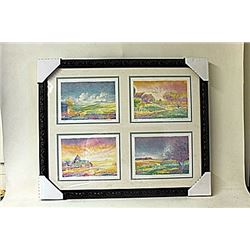 Framed 4-in-1-Jean Fernard Lithographs  (216E-EK)