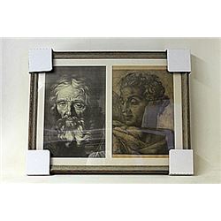 Framed 2-in-1 Engravings (223E-EK)