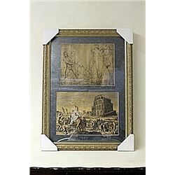Framed 2-in-1 Engravings (227E-EK)