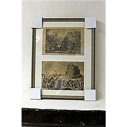 Framed 2-in-1 Engravings (230E-EK)