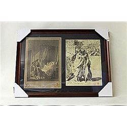 Framed 2-in-1 Engravings (231E-EK)