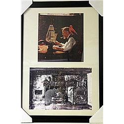 Framed 2-in-1 Norman Rockwell Lithographs (233E-EK)