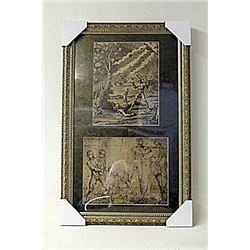 Framed 2-in-1 Engravings (244E-EK)