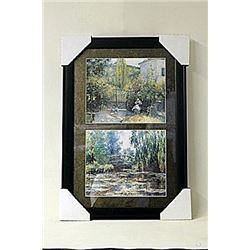 Framed 2-in-1 Camille Pissarroi Lithographs (249E-EK)