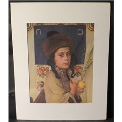 "CHILD WITH LULAV" By ISIDOR KAUFMAN (N)