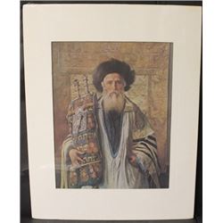 "RABBI WITH TORAH" By ISIDOR KAUFMAN (N)