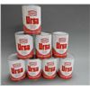 Image 1 : LOT OF 8 TEXACO URSA OIL LITRE FIBRE CANS