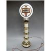 Image 1 : LAMP WITH WHITE ROSE MILK GLASS GLOBE
