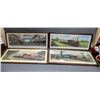 Image 1 : LOT OF 4 VINTAGE FRAMED RAILWAY PRINTS