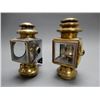 Image 1 : LOT OF 2 BRASS CARRIAGE LAMPS
