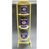 Image 1 : LOT OF 3 BEE HIVE TINS  WOODEN DISPLAY RACK