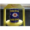 Image 2 : LOT OF 3 BEE HIVE TINS  WOODEN DISPLAY RACK