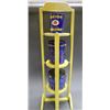 Image 5 : LOT OF 3 BEE HIVE TINS  WOODEN DISPLAY RACK