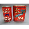 Image 1 : LOT OF 2 BLUE RIBBON TINS
