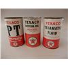 Image 1 : LOT OF 3  TEXACO IMP. QT. OIL CANS