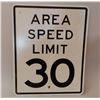 Image 1 : AREA SPEED LIMIT 30 SST SIGN