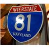Image 1 : INTERSTATE 81 MARYLAND HIGHWAY S/S ALUM SIGN
