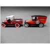 Image 2 : LOT OF 6 LIBERTY ADVERTISING TOY TRUCK BANKS /KEYS HEINZ- MASSEY FERGUSON / BOX  2 TOW TRUCKS CASE/ 