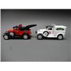 Image 4 : LOT OF 6 LIBERTY ADVERTISING TOY TRUCK BANKS /KEYS HEINZ- MASSEY FERGUSON / BOX  2 TOW TRUCKS CASE/ 