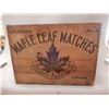 Image 1 : MAPLE LEAF MATCHES WOODEN CRATE