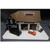 Image 2 : LOT OF 2 REPLICA SERVICE CENTRES SUPERTEST STATION STRATFORD- HAND MADE WITH VEHICLES  PENNZOIL - PL