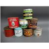 Image 1 : LOT OF 8 TOBACCO TINS PLAYER'S, UNION LEADER, CLUB, CROWN OLD CHUM, ODGEN'S, CANADA STRAIGHT, & EXPO