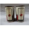 Image 2 : 2 RED INDIAN MOTOR OIL IMP QT CANS DENTING &  WEAR  LOCATION: UPPER RIGHT