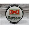 Image 2 : B/A BOWTIE NEVR-NOX GAS PUMP GLOBE 15 1/2" PLASTIC BODY  REPRO LENSES  LOCATION: UPPER RIGHT