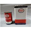 Image 2 : LOT OF 2 IMPERIAL ESSO CANS IMPERIAL 3 STAR IMP GAL CAN - EMBOSSED TOP CORRECT CAP - SOME WEAR ESSOL