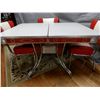 Image 2 : VINTAGE DINER TABLE & 4 CHAIRS VERY GOOD CONDITION  LOCATION: UPPER OFFICE