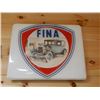 Image 1 : FINA  GAS PUMP LENSE PLEXI GLASS  24 1/4" X 19 1/4"  LOCATION: UPPER OFFICE