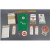 Image 1 : LOT OF SUPERTEST COLLECTIBLES LICENSE PLATE TOPPER KEY- EMBROIDERED PATCH OIL CHANGE TAGS 2 BLOTTERS