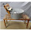 Image 1 : BEATTY BROS. LAUNDRY STAND, ROUND TUB  WRINGER