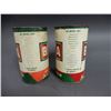 Image 2 : LOT OF 2 2 B-A BOWTIE AUTOLENE OIL IMP GAL CANS BILINGUAL NO TOPS  & ONE EMBOSSED BOTTOM  FADING & W